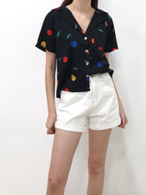 Cherry Oversized Crop Shirt